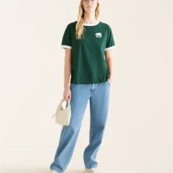 Womens Relaxed Cooper Ringer T-Shirt -Deals Wearfluxo Store 38030941 232 b