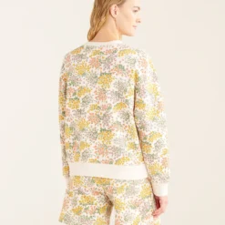 Floral Relaxed Crew Sweatshirt -Deals Wearfluxo Store 38040867 CJ2 d