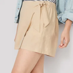 Old Navy High-Waisted Side-Tie Linen-Blend Skort -Deals Wearfluxo Store cn53050064