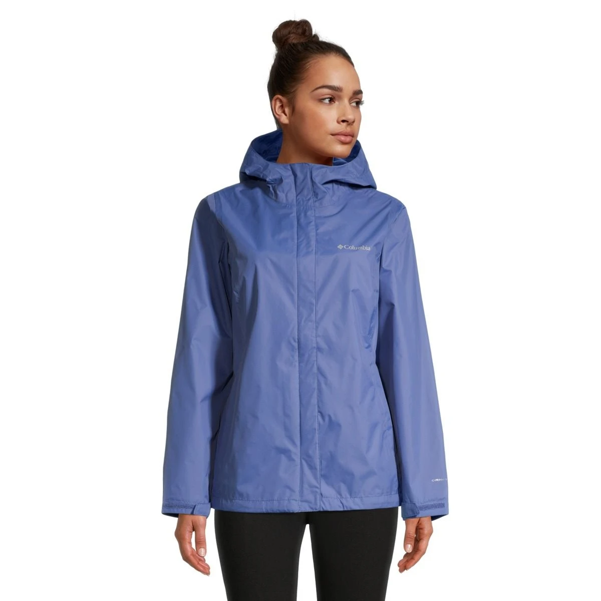 Columbia Women's Arcadia II Hooded Rain Jacket Waterproof Breathable Packable Shell 2 Columbia Women's Arcadia II Hooded Rain Jacket Waterproof Breathable Packable Shell - Image 2
