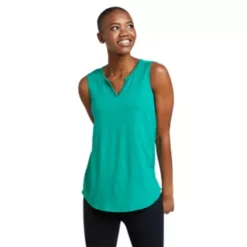Eddie Bauer Women's Gate Check Sleeveless Split-Neck Tunic -Deals Wearfluxo Store https3A2F2Feddiebauer.scene7 .com2Fis2Fimage2FEddieBauer2FD0091280 747C1 640x
