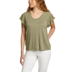 Eddie Bauer Women's Concourse Flutter-Sleeve T-Shirt -Deals Wearfluxo Store https3A2F2Feddiebauer.scene7 .com2Fis2Fimage2FEddieBauer2FD0591754 653C1 640x