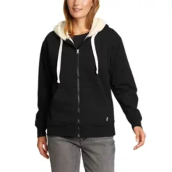 Eddie Bauer Women's Cabin Fleece Long-Sleeve Hoodie