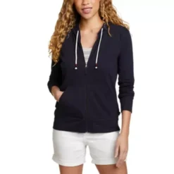 Eddie Bauer Women's Legend Wash Slub Full-Zip Hoodie