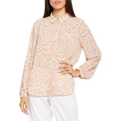 NYDJ Modern Printed Blouse