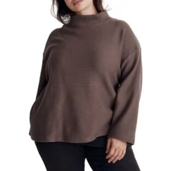 Madewell Plus Turtleneck Rib-Knit Top