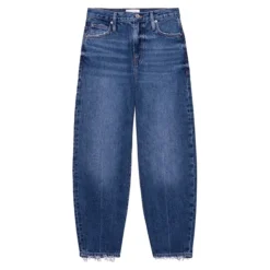 FRAME Ultra-High Rise Barrel Jeans