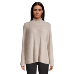 EILEEN FISHER Extra-Fine Merino Wool Turtleneck Sweater
