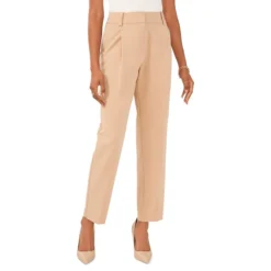 Vince Camuto Wide-Waistband Straight Leg Pants