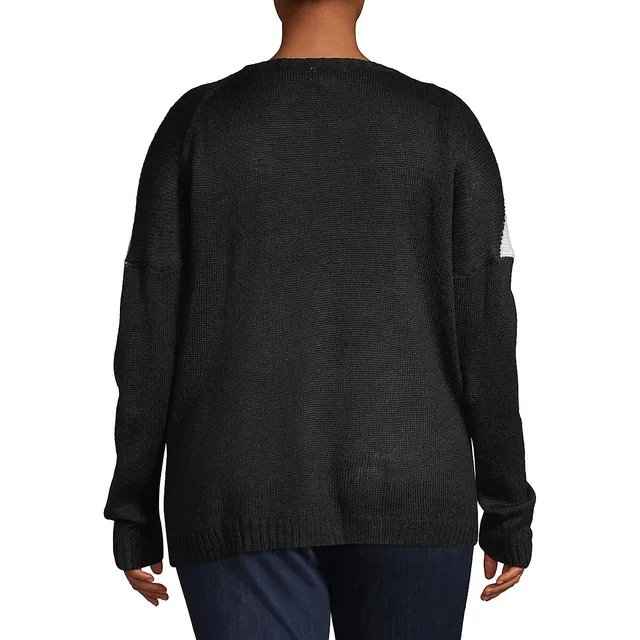 Plus Multi-Colourblock Sweater 2 Plus Multi-Colourblock Sweater - Image 2