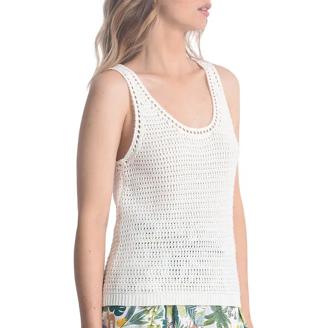 Molly Bracken Crochet Knit Tank Top 3 Molly Bracken Crochet Knit Tank Top - Image 3