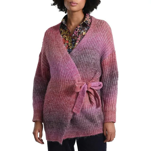 Molly Bracken Drop-Shoulder Knit Belted Sweater 1 Molly Bracken Drop-Shoulder Knit Belted Sweater