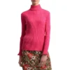 Molly Bracken Turtleneck Rib-Knit Sweater