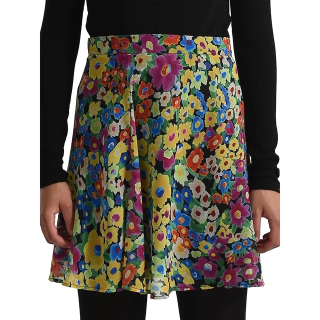 Molly Bracken Lili Sidonio Bright Floral Mini A-Line Skirt 3 Molly Bracken Lili Sidonio Bright Floral Mini A-Line Skirt - Image 3