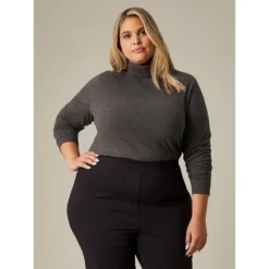 Plus Organic Cotton Turtleneck