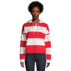 Women's Striped Popover Hoodie