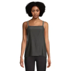 Fabiana Filippi Glitter-Strap Flowy Tank Top