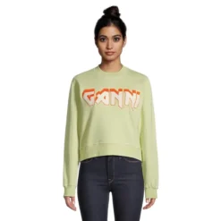Isoli Ganni Rock Organic Cotton Logo Sweatshirt