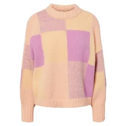 Pieces Meysa Colourblocked Knit Sweater