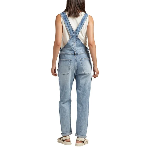 Straight-Leg Baggy Denim Overalls 2 Straight-Leg Baggy Denim Overalls - Image 2
