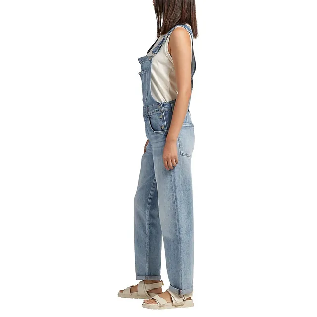 Straight-Leg Baggy Denim Overalls 3 Straight-Leg Baggy Denim Overalls - Image 3