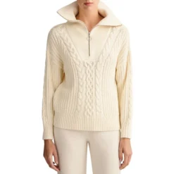 Gant Cable-Knit Half-Zip Sweater
