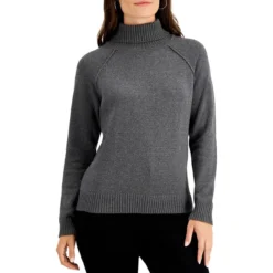 Petite Cotton Turtleneck Sweater