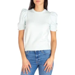 Guess Emma Puff-Sleeve Knit Sweater