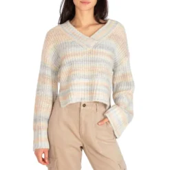 Guess Neena Space Dye Striped Knit Sweater