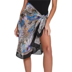 Guess Animal-Print Adjustable Tie Pareo