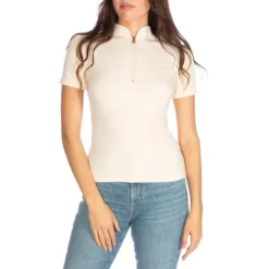 Guess Miriam Zip-Neck Henley Top