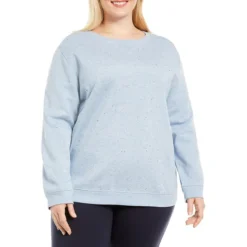 Plus Fleece Long-Sleeve Pullover Sweatshirt