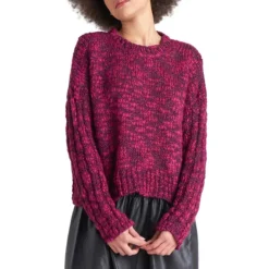 Textured Rib-Knit Sweater