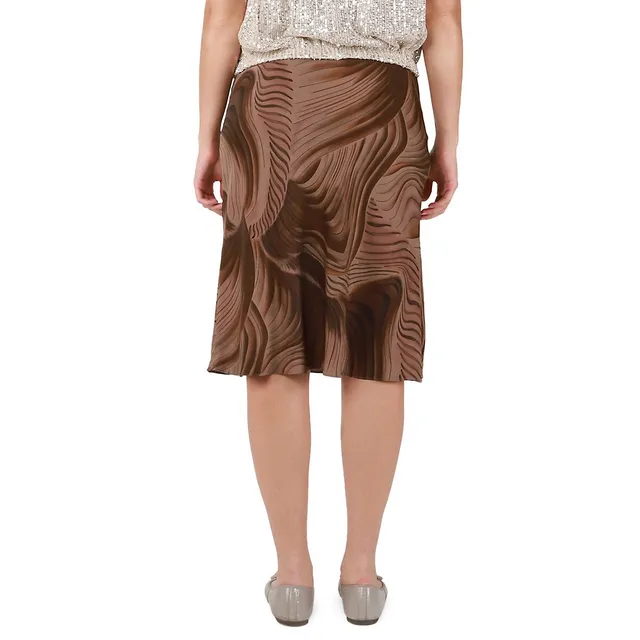 Printed Satin Slip Skirt 2 Printed Satin Slip Skirt - Image 2