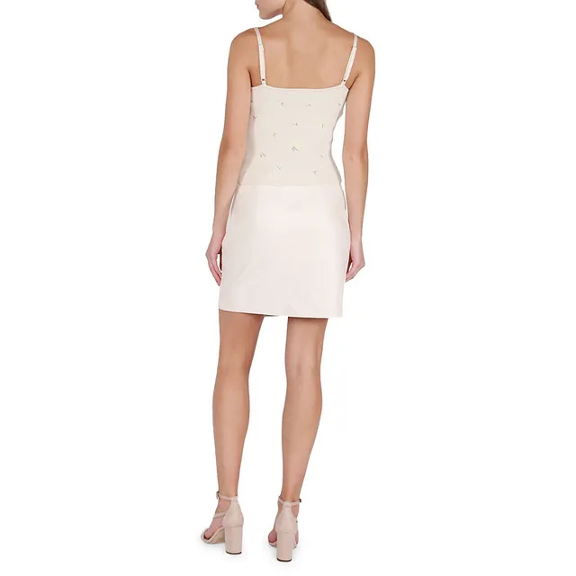 Faux Leather Wrap Mini Skirt 4 Faux Leather Wrap Mini Skirt - Image 4