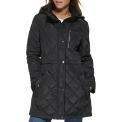 DKNY Quilted Down Bomber Coat