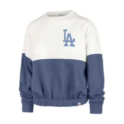 '47 BRAND Women's Los Angelas Dodgers Take Two Bonita Crew Sweatshirt
