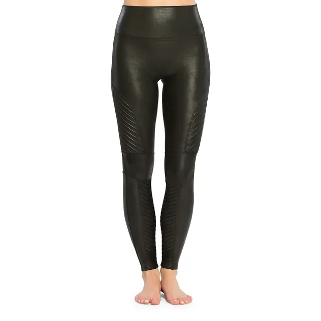 Spanx Faux Leather Moto Leggings 1 Spanx Faux Leather Moto Leggings