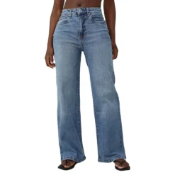 COTTON ON High-Rise Wide-Leg Jeans