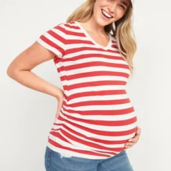 Old Navy Maternity V-Neck Side-Shirred T-Shirt -Deals Wearfluxo Store https3A2F2Foldnavy.gapcanada.ca2Fwebcontent2F00282F2382F0412Fcn28238041.jpg 640x