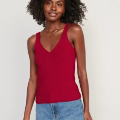 Old Navy V-Neck Rib-Knit Sweater Tank Top For Women