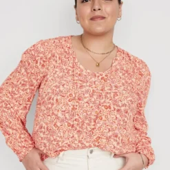 Old Navy Crinkled Smocked Poet Swing Blouse For Women -Deals Wearfluxo Store https3A2F2Foldnavy.gapcanada.ca2Fwebcontent2F00522F4582F6762Fcn52458676.jpg 640x