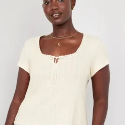 Old Navy Pointelle-Knit Top For Women -Deals Wearfluxo Store https3A2F2Foldnavy.gapcanada.ca2Fwebcontent2F00522F4902F0092Fcn52490009.jpg 640x