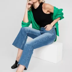 Old Navy Higher High-Waisted Cropped Cut-Off Flare Jeans For Women -Deals Wearfluxo Store https3A2F2Foldnavy.gapcanada.ca2Fwebcontent2F00522F7522F9842Fcn52752984.jpg 640x