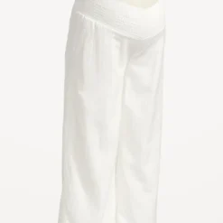 Old Navy Maternity Linen-Blend Smocked-Waist Cropped Wide-Leg Pants 7 Old Navy Maternity Linen-Blend Smocked-Waist Cropped Wide-Leg Pants -Deals Wearfluxo Store https3A2F2Foldnavy.gapcanada.ca2Fwebcontent2F00522F9882F5192Fcn52988519.jpg 640x