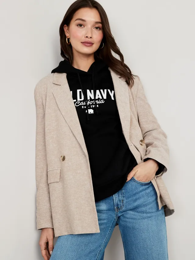 Old Navy Oversized Logo-Graphic Fleece Hoodie For Women 3 Old Navy Oversized Logo-Graphic Fleece Hoodie For Women - Image 3