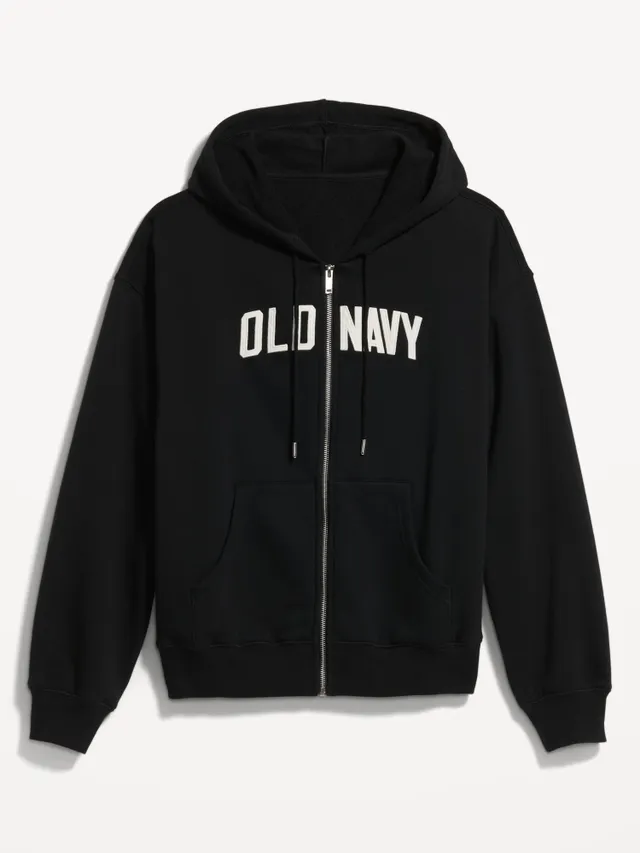 Old Navy Slouchy Logo Graphic Full-Zip Hoodie For Women 4 Old Navy Slouchy Logo Graphic Full-Zip Hoodie For Women - Image 4