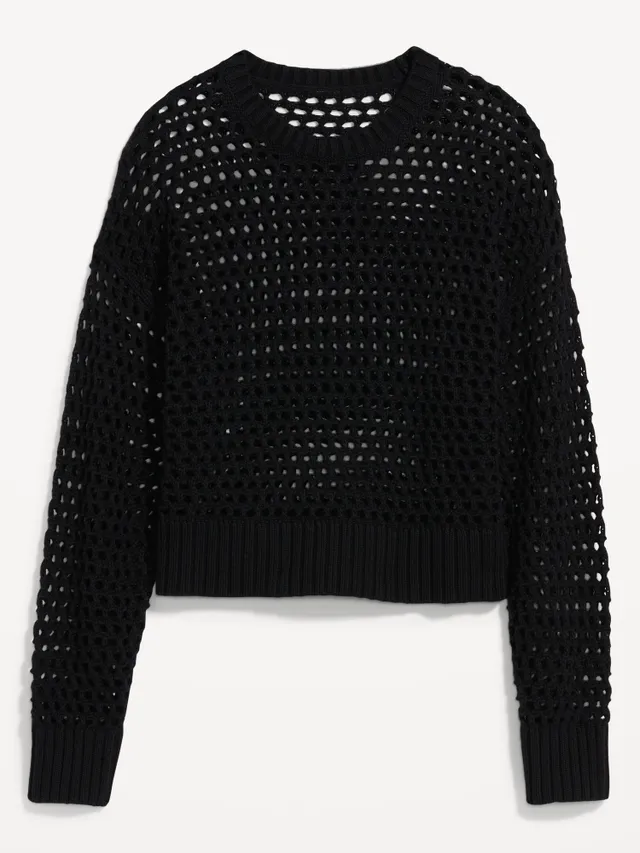 Old Navy Open-Stitch Pullover Sweater For Women 4 Old Navy Open-Stitch Pullover Sweater For Women - Image 4