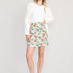Old Navy High-Waisted Linen-Blend Mini A-Line Skirt For Women -Deals Wearfluxo Store https3A2F2Foldnavy.gapcanada.ca2Fwebcontent2F00532F2642F9662Fcn53264966.jpg 640x