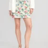 Old Navy High-Waisted Linen-Blend Mini A-Line Skirt For Women